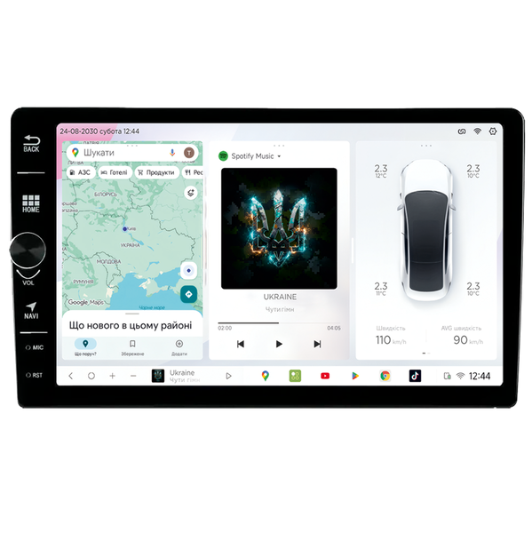 Штатна магнітола для Ford Edge 2015+ DriveX S3 QLED 8" з фізичними кнопками Android 8-ядерний 1.6ГГц 4x64Гб SIM-картка 3G/4G 7388 45W ASP TM2313 бездротовий CarPlay та AndroidAuto 7004951 фото