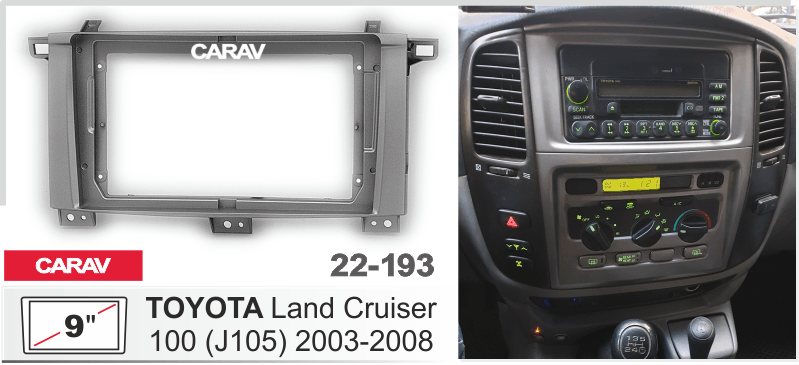 Перехідна рамка 2003-2008 TOYOTA Land Cruiser 100 (J105) DR-00001970 фото