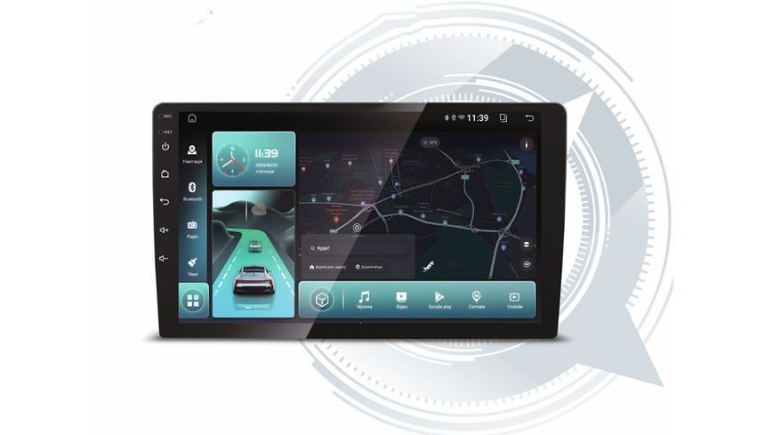 Автомобільна мультимедійна система DriveX UA-01 9" 2K 4G DSP 4+64Gb 2.5D QLED 8-Cores DSP Android DR-00002187 фото