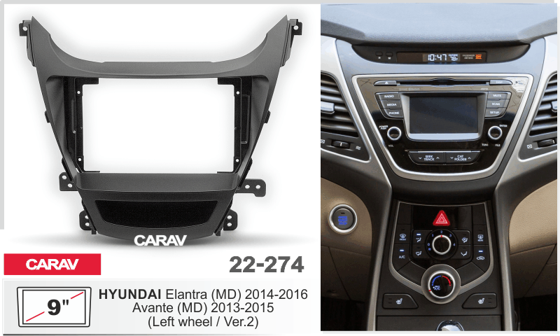 Перехідна рамка 2013-2015 HYUNDAI Elantra Avante DR-00001980 фото