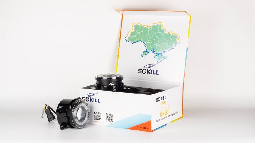 Фара світлодіодна протитуманна SoKill FOG-101 DLX LowLED UN 3.5" 26W 12-80V 6000K к-т. DR-00023529 фото
