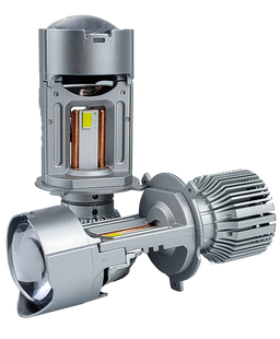 DriveX LE-09 H4 H/L LED-лампи автомобільні з лінзою, 40/55 Вт, 6000K, CANBUS, 2 шт. DR-00002177 фото