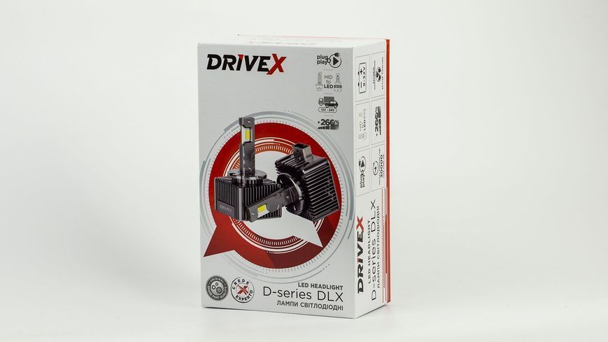 LED лампи під штатний блок ксенону DriveX D8 DLX Ultra 55W 6000K CAN к-т. 2 шт.  DR-00003213 фото