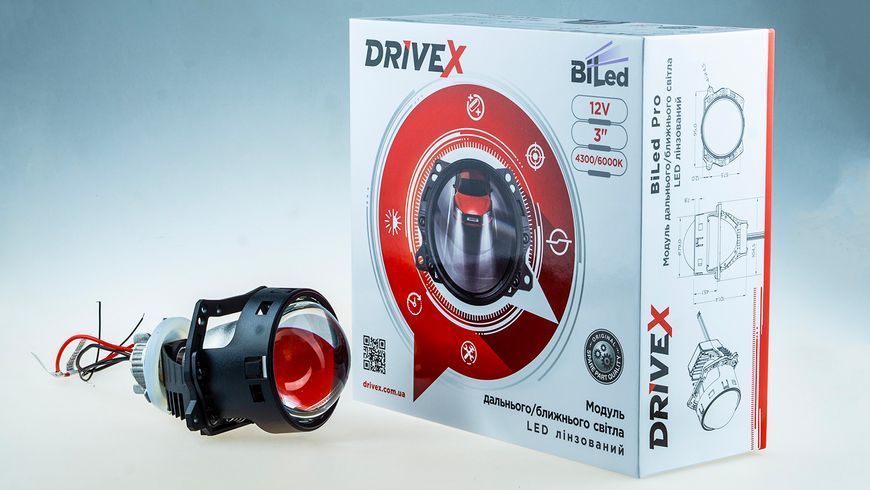 DriveX Evolution F1 BiLED-лінзи автомобільні, 45/50 Вт, 6000K, 12 - 24 В DR-00001147 фото