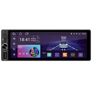 Автомобільний мультимедійний центр 1-Din 7" з бездротовим CarPlay та Android Auto - DriveX AND-7400 Android DR-00003034 фото