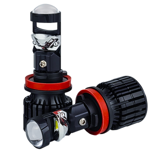 DriveX LE-07 H11/H8/H9 LED-лампи автомобільні з міні-лінзою, 55 Вт, 6000K, CANBUS, 2 шт. DR-00001586 фото