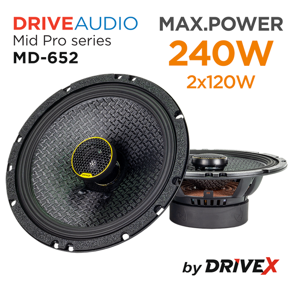 Автомобільна акустична система DriveX MD-652 6.5" 120W 4Om DR-00023731 фото