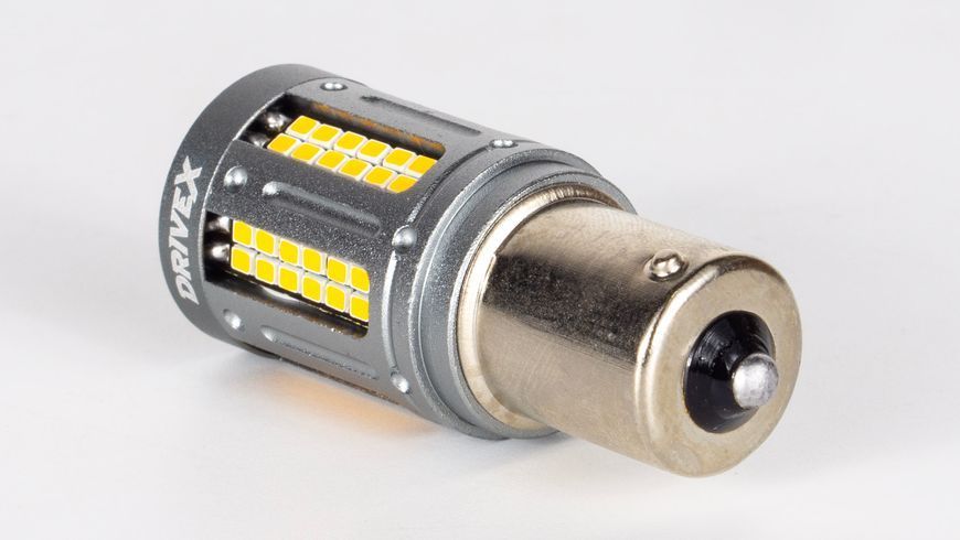 Світлодіоди в габаритні вогні. підсвітку номера та в салон DriveX S25-081 8W 12-24V 1156/P21W BA15S d-15mm автомобільні світлодіоди 12В DR-00003145 фото