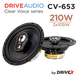 Автомобільна акустична система DriveX CV-653 6.5" 105W 4Om DR-00023732 фото 2