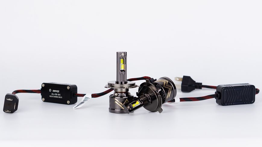 LED лампи автомобільні DriveX AL-09 H4 H/L 6000K LED 65W CAN 12V DR-00001047 фото