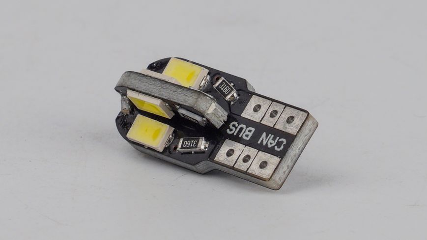 Світлодіоди в габаритні вогні. підсвітку номера та в салон DriveX T10-234 12V 2.3W 70Lm W5W base-10mm C 1000354 фото