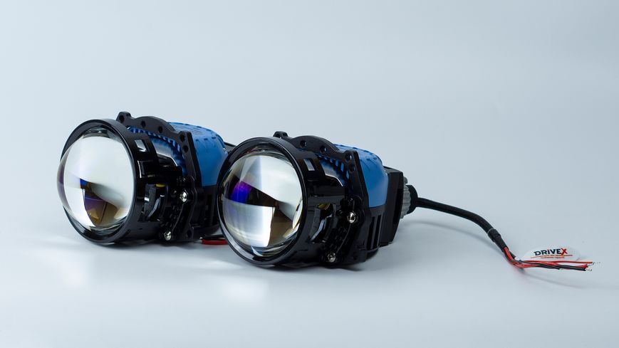 BiLED лінзи автомобільні DriveX BiLED City 3.0" 60/70W 6K 3xLED - модуль ближнього/дальнього світла DR-00002537 фото