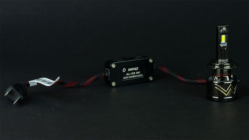 LED лампи автомобільні DriveX AL-09 H7 6000K LED 65W CAN 12V DR-00001048 фото