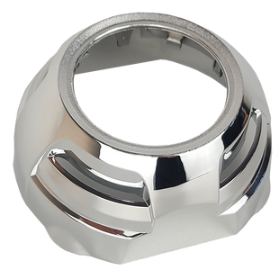 Маска декоративна для автомобільних фар DriveX MS A-106 3.0" Silver White з вбудованою підсвіткою DR-00001296 фото