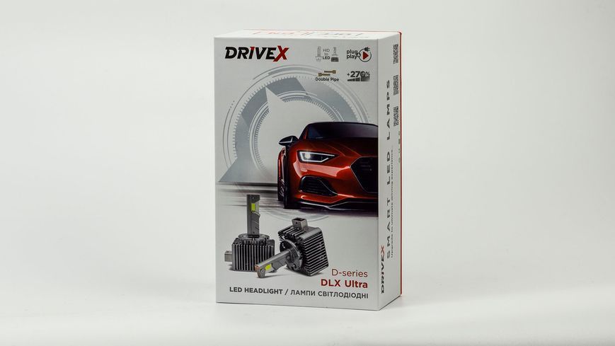 LED лампи під штатний блок ксенону DriveX D2 DLX Ultra 55W 6000K CAN к-т. 2 шт.  DR-00003101 фото