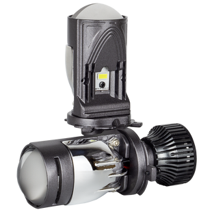 LED лампи з міні-лінзою DriveX SLE-01 H4 H/L (ближнє/дальнє) 9-60V 6000K 30W/45W, к-т 2 шт. DR-00023441 фото