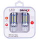Світлодіоди в габаритні вогні. Підсвітку номера та салона DriveX Glow UL2 T20(2) 12V 15W CAN 2600Lm 7443/W21/5W base-16mm EU к-т. DR-00003404 фото 1