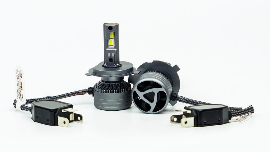 LED лампи DriveX AL-12US H4 H/L 57W SUPER CAN 9-36V 6000K &ndash; сумісність з USA/FR авто, CAN к-т. 2 шт. DR-00003073 фото