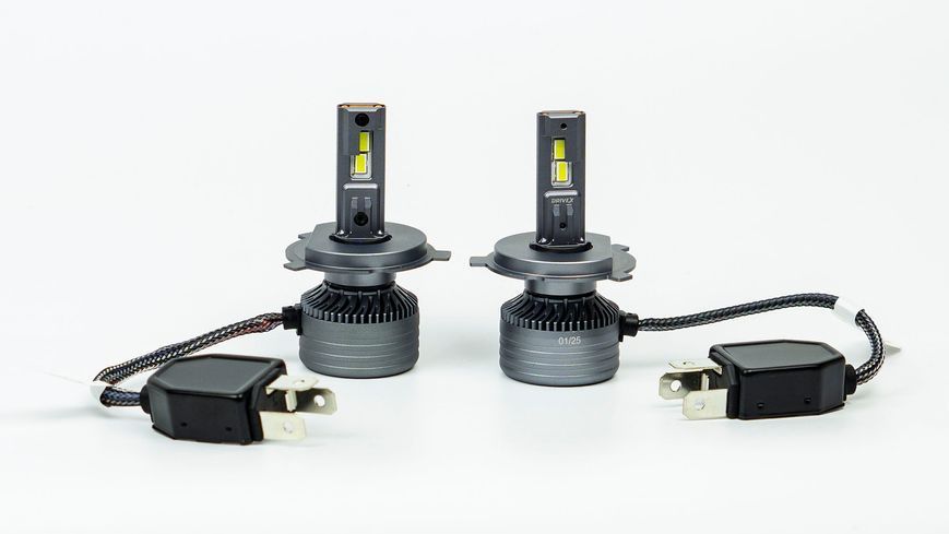 LED лампи DriveX AL-12US H4 H/L 57W SUPER CAN 9-36V 6000K &ndash; сумісність з USA/FR авто, CAN к-т. 2 шт. DR-00003073 фото