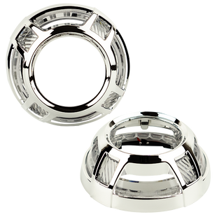 Маска декоративна для автомобільних фар DriveX MS A-108 3.0" Silver White к-т. DR-00003234 фото