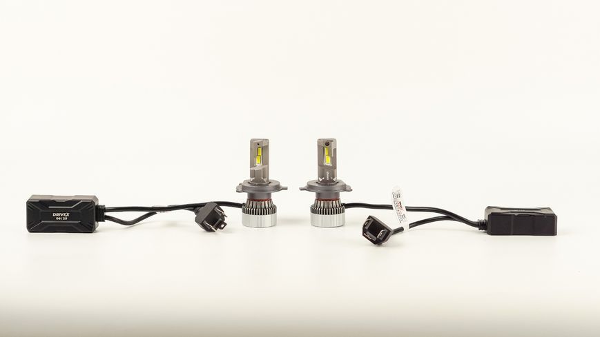 LED лампи DriveX UL-03 H4 (ближнє/дальнє) 60W 5500K 9&ndash;32V CAN к&ndash;т 2 шт. DR-00003297 фото