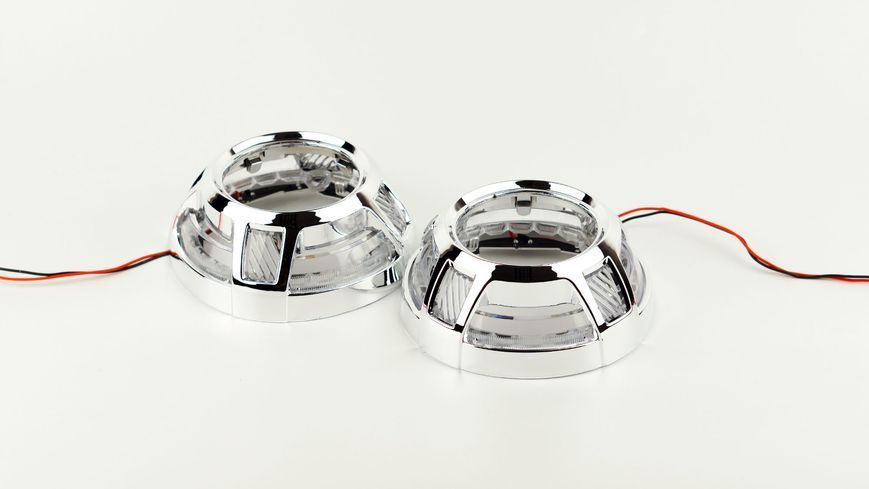 Маска декоративна для автомобільних фар DriveX MS A-108 3.0" Silver White к-т. DR-00003234 фото