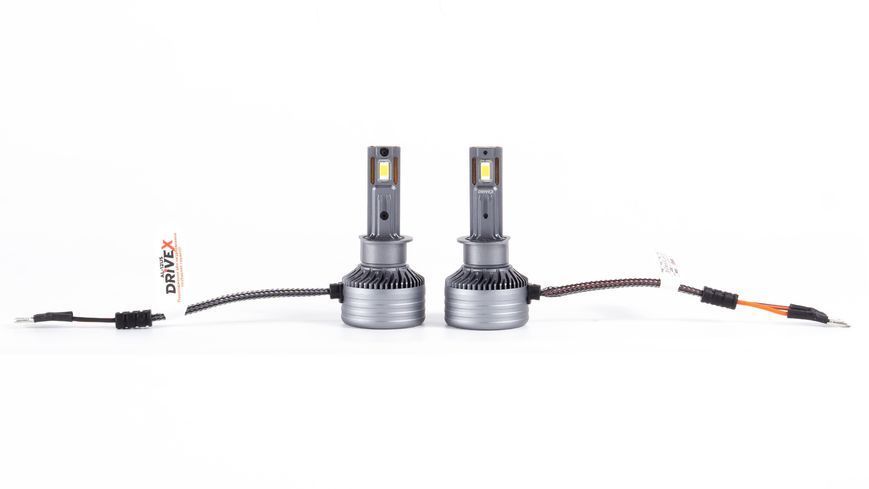 LED лампи DriveX AL-12US H1 57W SUPER CAN 9-36V 6000K &ndash; сумісність з USA/FR авто, CAN к-т. 2 шт. DR-00003077 фото