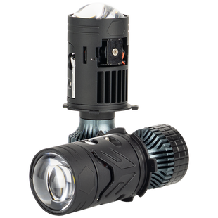 LED лампи з міні-лінзою DriveX LE-10 H4 H/L (ближнє/дальнє) 9-36V 6000K 85W/65W, к-т 2 шт. DR-00023795 фото