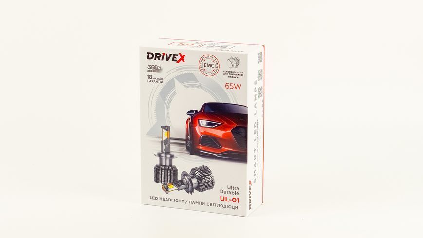 LED лампи автомобільні DriveX UL-01 DELUX HB3(9005) 5.5K 65W CAN DLX_UL-01_HB3 фото