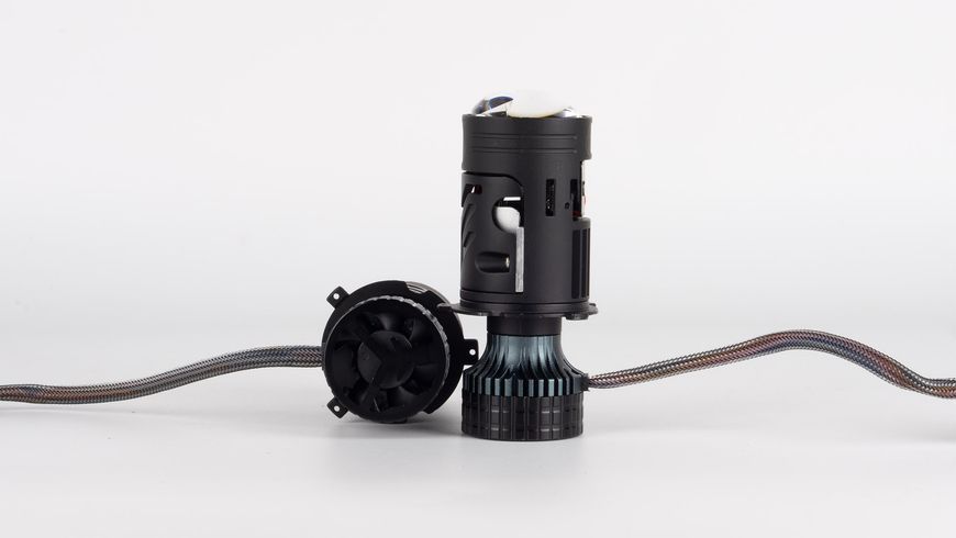 LED лампи з міні-лінзою DriveX LE-10 H4 H/L (ближнє/дальнє) 9-36V 6000K 85W/65W, к-т 2 шт. DR-00023795 фото