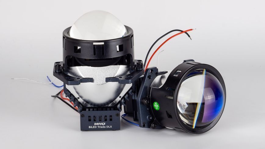 DriveX BiLED Triada DLX 3.0&Prime; автомобільні BiLED-лінзи, 100/110 Вт 5500K, 2 шт. DR-00023770 фото
