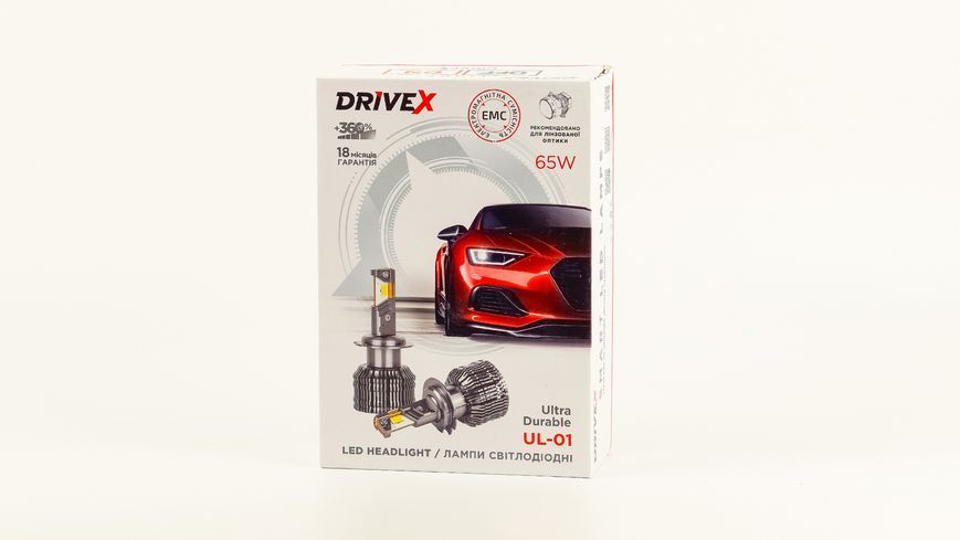 LED лампи автомобільні DriveX UL-01 DELUX HB4(9006) 5.5K 65W CAN DLX_UL-01_HB4 фото