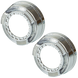 Маска декоративна для автомобільних фар DriveX MS A-101 3.0" Silver White+Yellow з вбудованою підсвіткою DR-00002482 фото 1