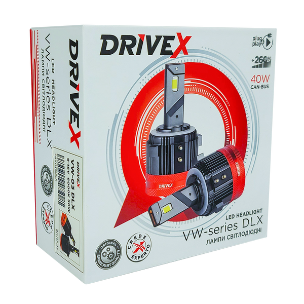 LED лампи DriveX VW-H15 50W 6000K CAN к-т 2 шт. DR-00003211 фото