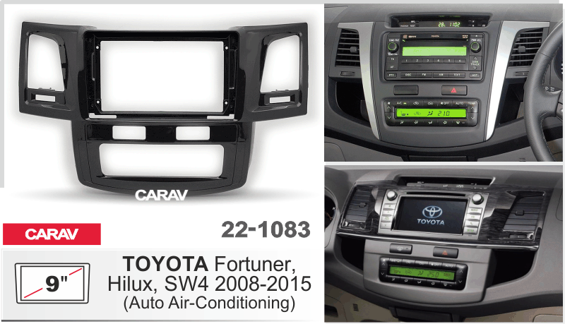 Перехідна рамка 2008-2015 TOYOTA Hilux, Fortuner, SW4 DR-00002064 фото