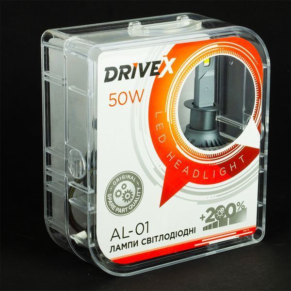 LED лампи автомобільні DriveX AL-01 H13 H/L 5000K LED 50W CAN 12В DR-00000988 фото