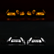 Маска декоративна для автомобільних фар DriveX MS A-106 3.0" Black White+Yellow з вбудованою підсвіткою DR-00002497 фото 3
