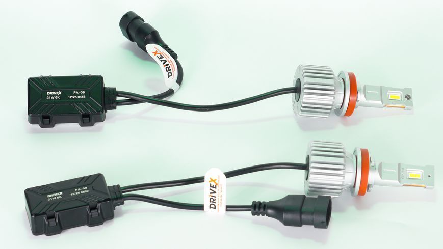 LED лампи DriveX PA-09 H11 42W (2x21W) 9-32V 6000K CAN к&ndash;т 2 шт. DR-00023460 фото