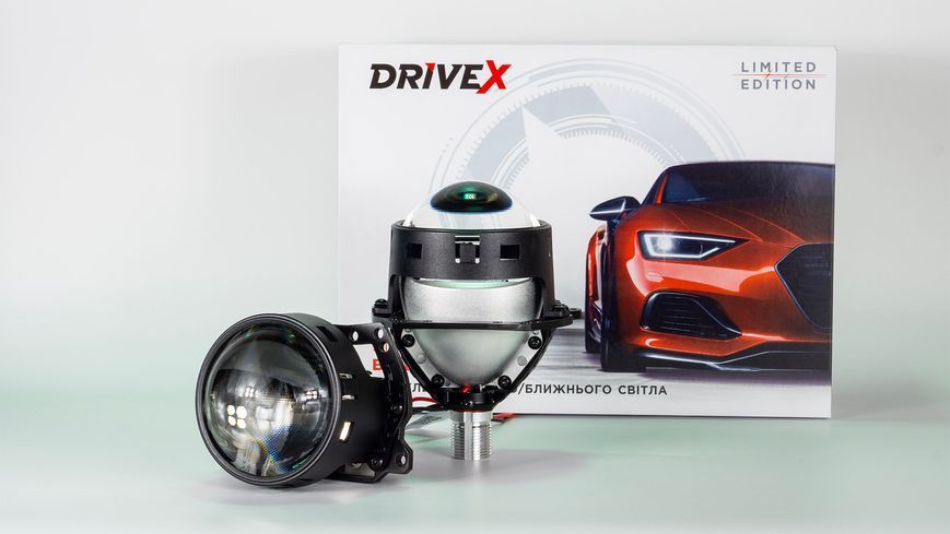 Bi-Led лінза автомобільна DriveX Evolution F1SR 3,0" 47/53W 5500K DR-00023457 фото