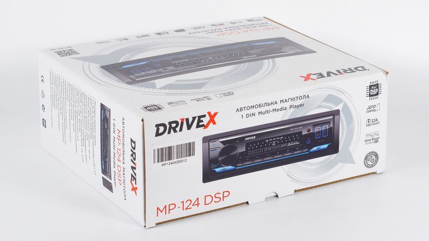 Автомагнітола 1-Din DriveX MP-124 DSP 2,5A 4*50W DR-00020726 фото