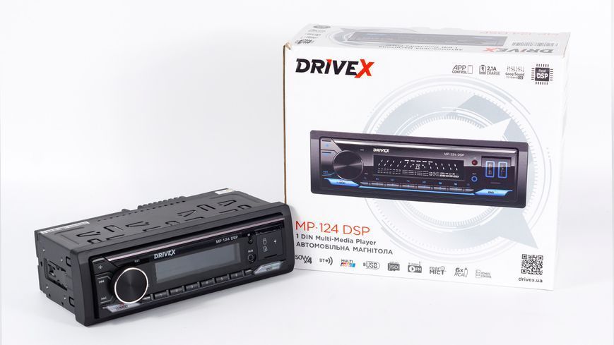 Автомагнітола 1-Din DriveX MP-124 DSP 2,5A 4*50W DR-00020726 фото