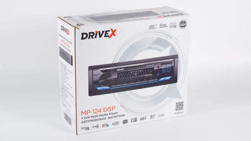 Автомагнітола 1-Din DriveX MP-124 DSP 2,5A 4*50W DR-00020726 фото