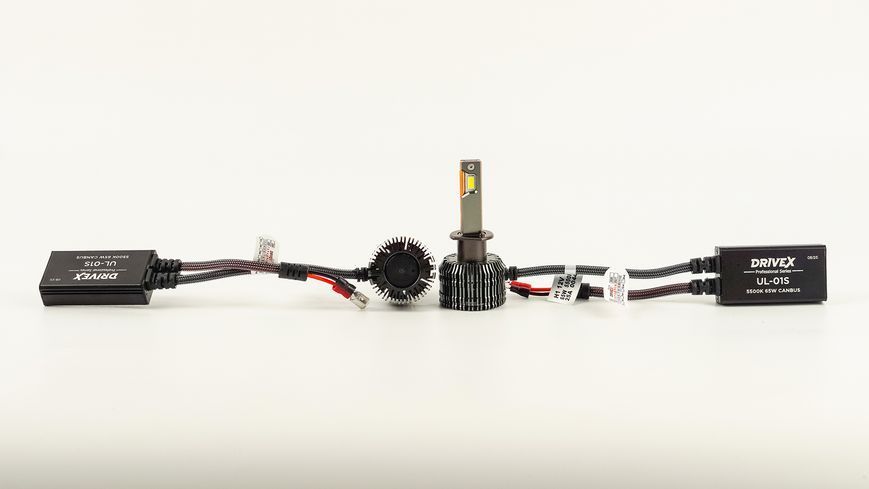 DriveX UL-01S H11/H8/H9 LED-лампи автомобільні, 65 Вт, 5500K, CANBUS, 2 шт. DR-00003321 фото