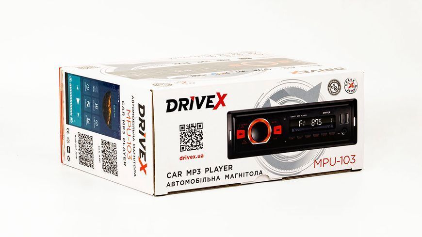 Автомагнітола 1-Din DriveX MPU-103 4х45Вт BT APP DR-00002421 фото