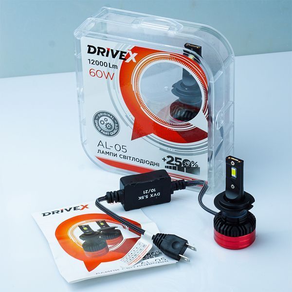 LED лампи автомобільні DriveX AL-05 H7 CAN 5500K LED 50W CAN 12V DR-00000047 фото