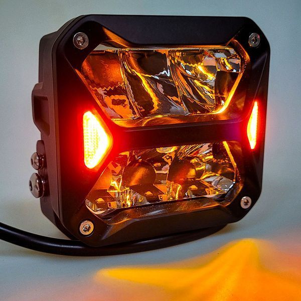 Фара додаткового світла DriveX WL SQ-106 DLX 3" SP+DRL 4L-20W OSR DR-00001212 фото