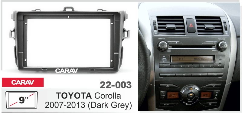 Перехідна рамка 2007-2013 TOYOTA Corolla DR-00001941 фото