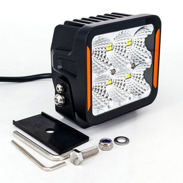 Фара додаткового світла DriveX WL SQ-108 DLX 4" FL+DRL 24L-120W OSR DR-00001214 фото